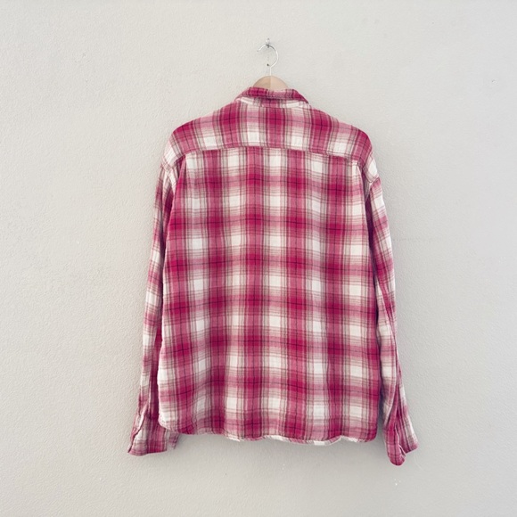 CP Shades Double Cloth Cotton Gauze Plaid Shirt Womens XXL Red 100% Cotton - Picture 3 of 10